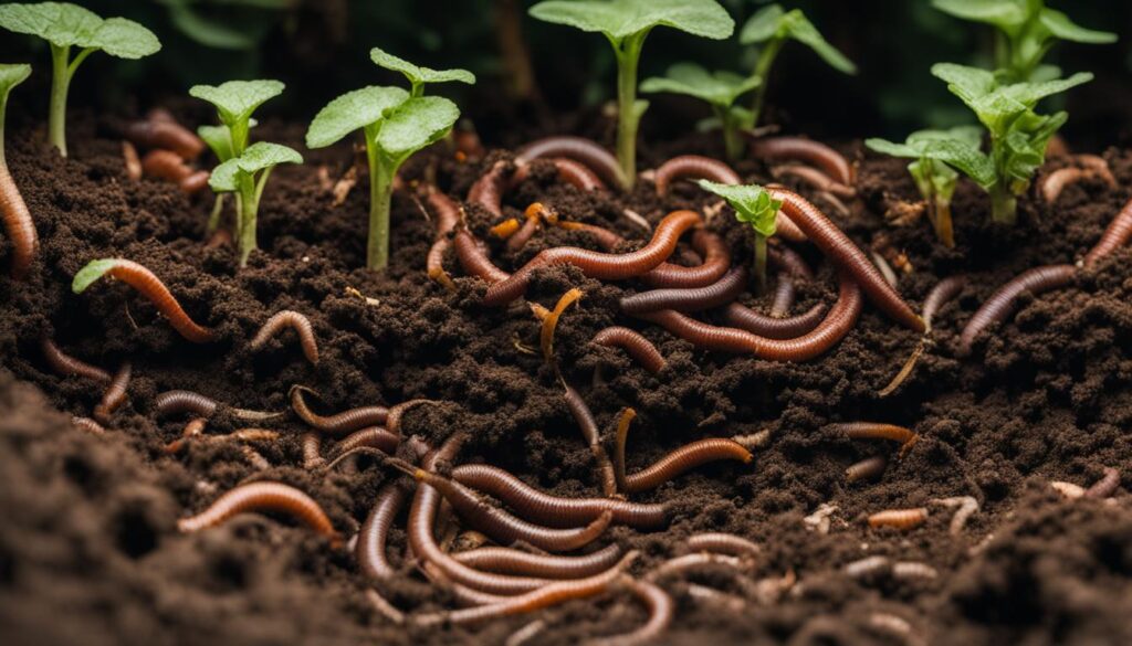 worms and cohabitant organisms